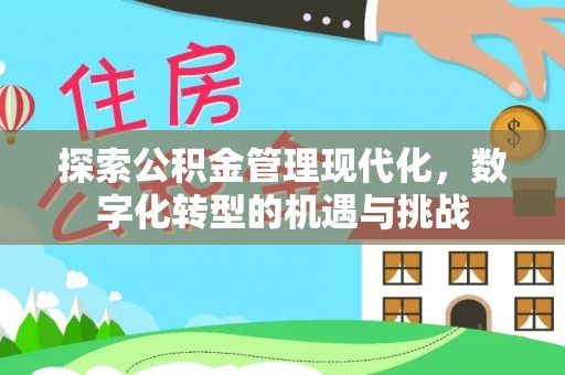 瑞丽探索公积金管理现代化，数字化转型的机遇与挑战