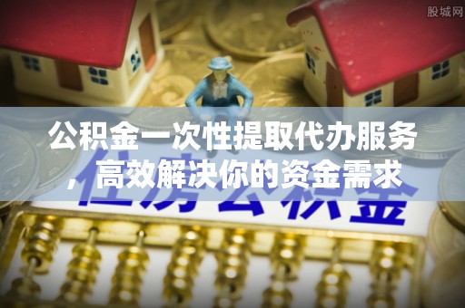 瑞丽公积金一次性提取代办服务，高效解决你的资金需求