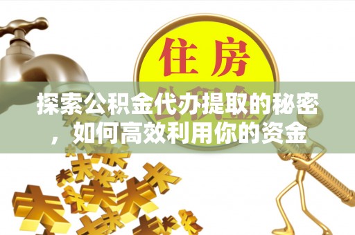 瑞丽探索公积金代办提取的秘密，如何高效利用你的资金