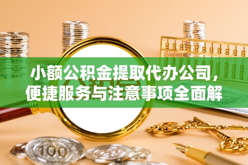 瑞丽小额公积金提取代办公司，便捷服务与注意事项全面解析