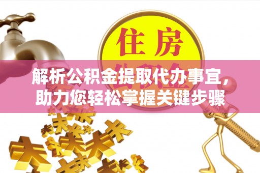 瑞丽解析公积金提取代办事宜，助力您轻松掌握关键步骤