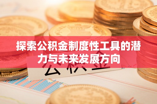 瑞丽探索公积金制度性工具的潜力与未来发展方向
