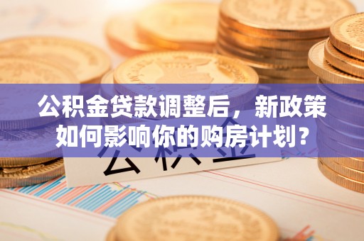 瑞丽公积金贷款调整后，新政策如何影响你的购房计划？