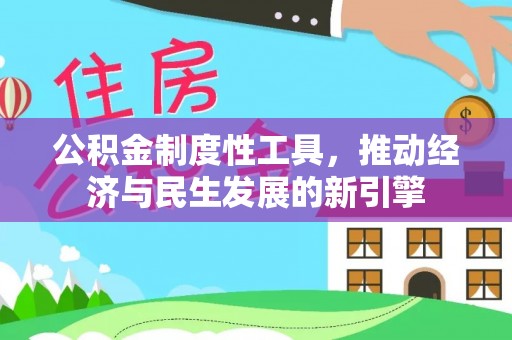 瑞丽公积金制度性工具，推动经济与民生发展的新引擎