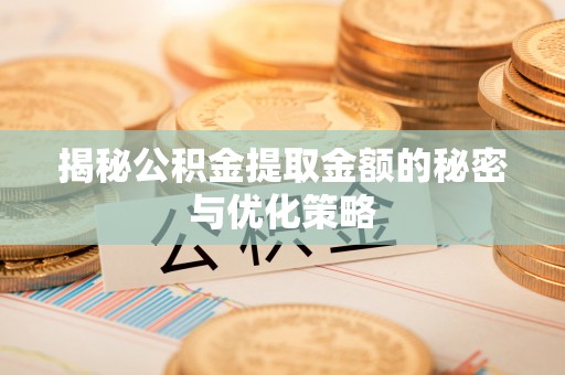 瑞丽揭秘公积金提取金额的秘密与优化策略