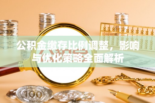 瑞丽公积金缴存比例调整，影响与优化策略全面解析