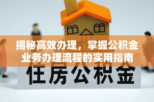 瑞丽揭秘高效办理，掌握公积金业务办理流程的实用指南