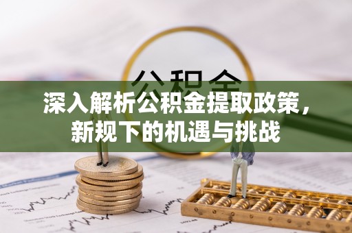 瑞丽深入解析公积金提取政策，新规下的机遇与挑战