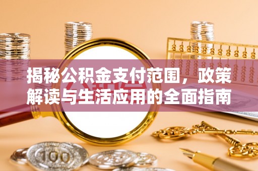 瑞丽揭秘公积金支付范围，政策解读与生活应用的全面指南