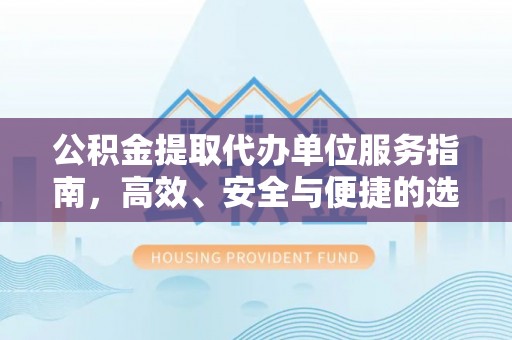 瑞丽公积金提取代办单位服务指南，高效、安全与便捷的选择
