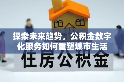 瑞丽探索未来趋势，公积金数字化服务如何重塑城市生活
