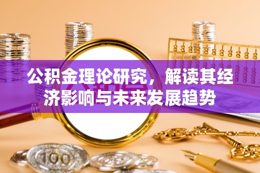 瑞丽公积金理论研究，解读其经济影响与未来发展趋势