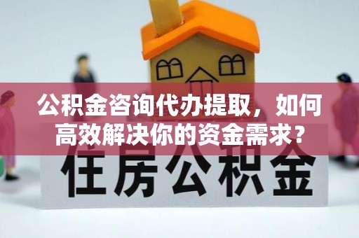 瑞丽公积金咨询代办提取，如何高效解决你的资金需求？