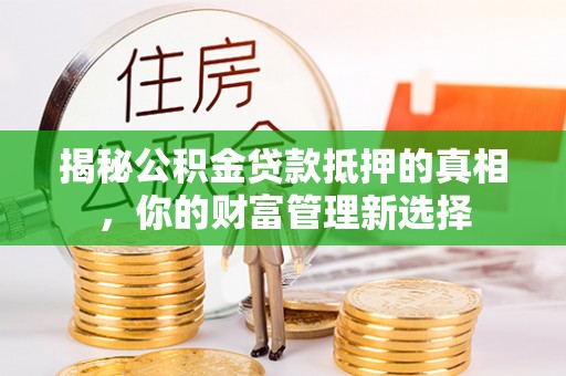 瑞丽揭秘公积金贷款抵押的真相，你的财富管理新选择