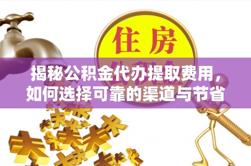 瑞丽揭秘公积金代办提取费用，如何选择可靠的渠道与节省成本