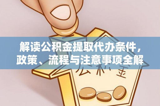 瑞丽解读公积金提取代办条件，政策、流程与注意事项全解析