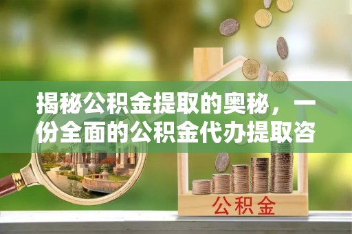 瑞丽揭秘公积金提取的奥秘，一份全面的公积金代办提取咨询指南