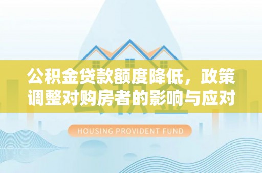 瑞丽公积金贷款额度降低，政策调整对购房者的影响与应对策略