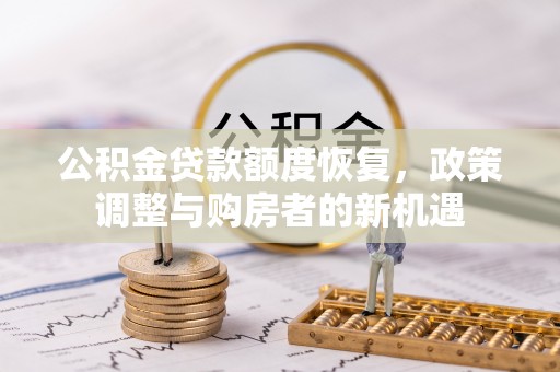 瑞丽公积金贷款额度恢复，政策调整与购房者的新机遇
