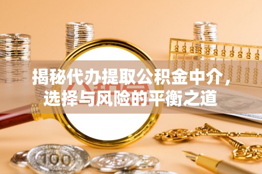 瑞丽揭秘代办提取公积金中介，选择与风险的平衡之道