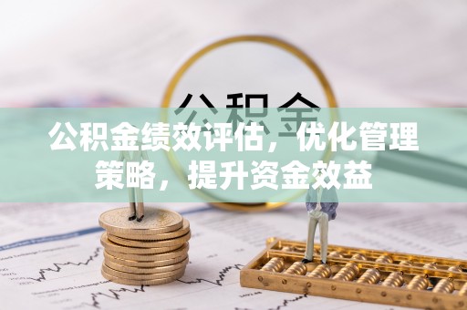 瑞丽公积金绩效评估，优化管理策略，提升资金效益
