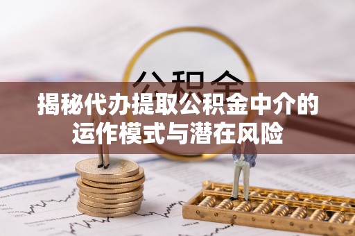 瑞丽揭秘代办提取公积金中介的运作模式与潜在风险