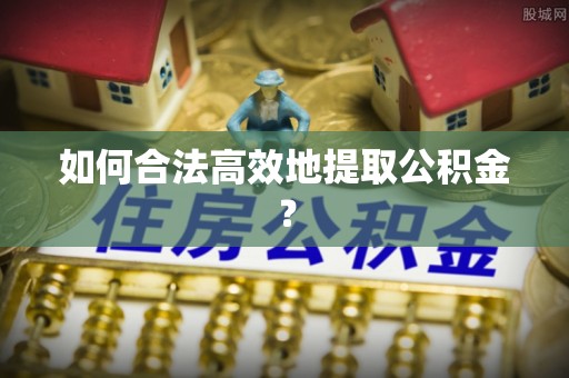 瑞丽如何合法高效地提取公积金？