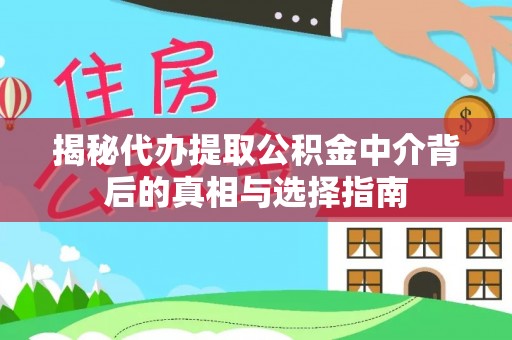 瑞丽揭秘代办提取公积金中介背后的真相与选择指南