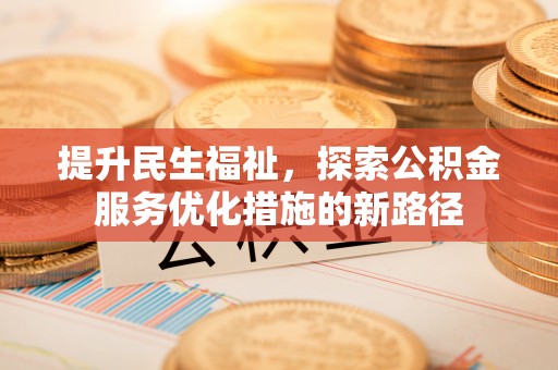瑞丽提升民生福祉，探索公积金服务优化措施的新路径
