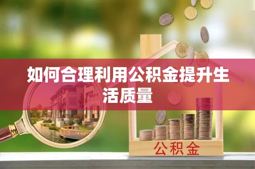 瑞丽如何合理利用公积金提升生活质量